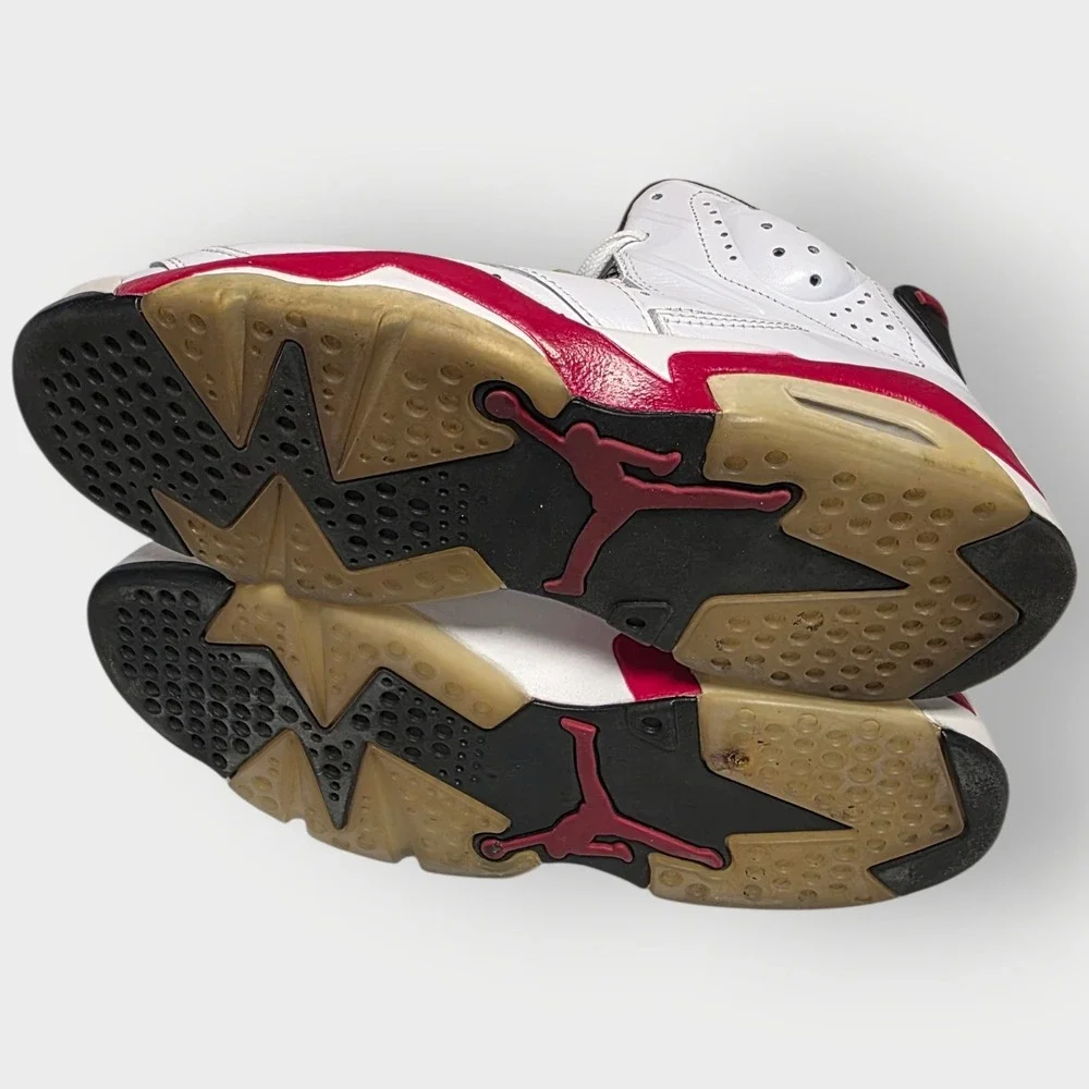 2010 NIKE AIR JORDAN VI 6 RETRO CHICAGO WHITE RED INFRARED BLACK 384664-102 10.5